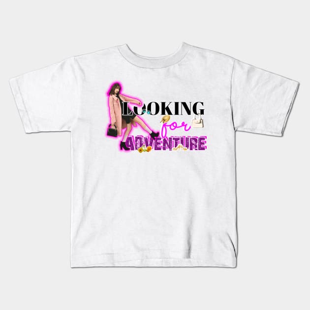 Looking For Adventure in a Mall Kids T-Shirt by BRIJLA